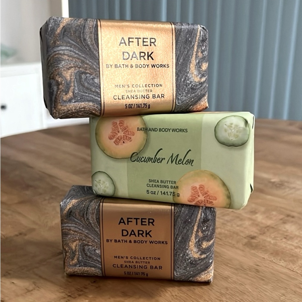 BATH & BODY WORKS SHEA CLEANSING BAR BUNDLE-THREE BARS